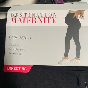 New Destination Maternity Black Core Leggings - Bump Support. Size XXL